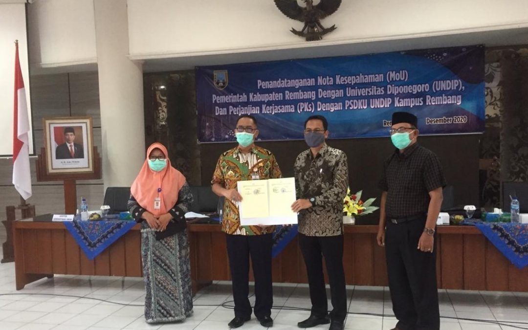 Penandatanganan MoU dan PKs Pemkab Rembang dengan Undip