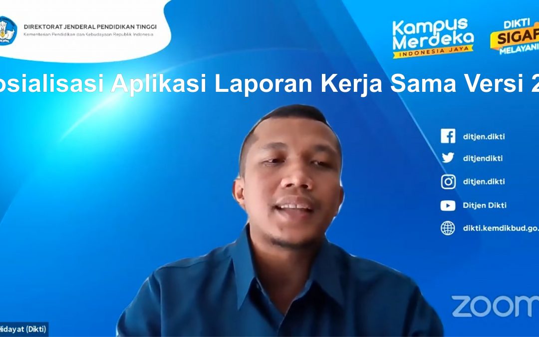Sosialisasi Aplikasi Laporan Kerja Sama Versi 2.0
