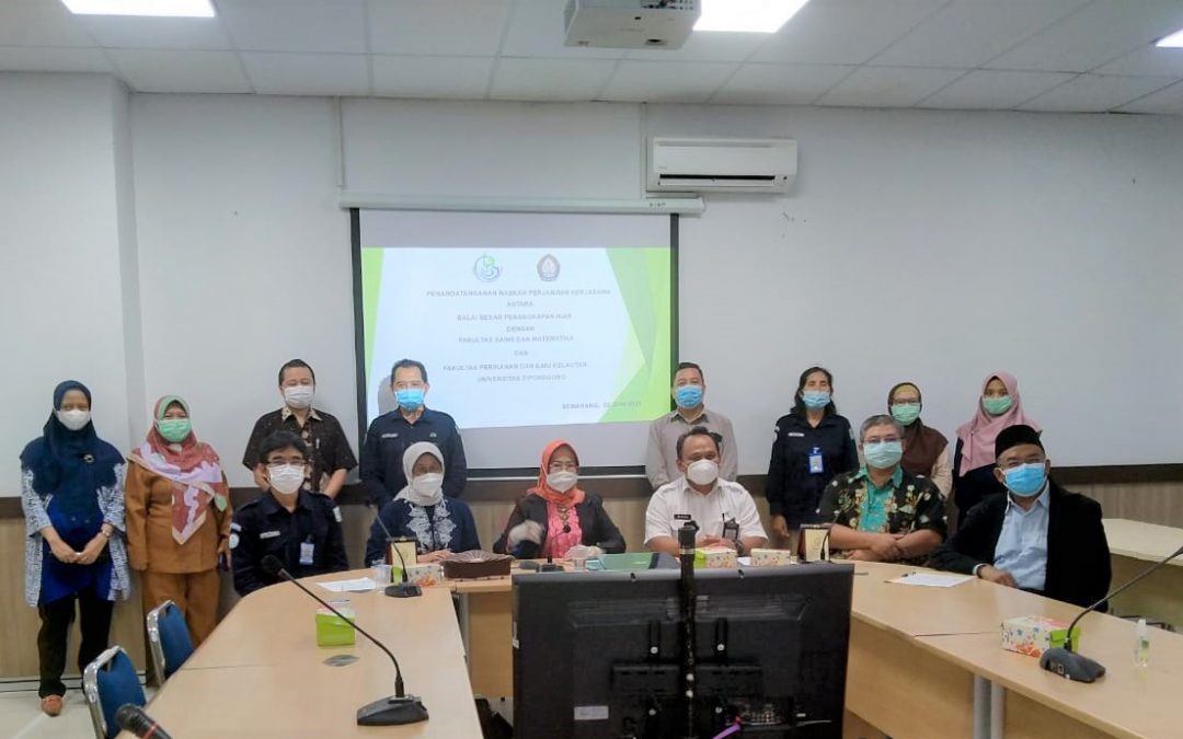FSM dan FPIK Universitas Diponegoro Menandatangani Kerjasama dengan BBPI Semarang