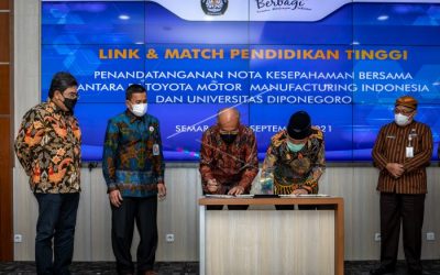 Collaboration between Universitas Diponegoro and PT Toyota Motor Manufacturing Indonesia (TMMIN)