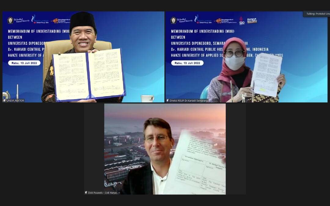 Perkuat Riset, UNDIP Jalin Kerja Sama dengan RSUP Dr. Kariadi dan Hanze University of Applied Sciences Groningen